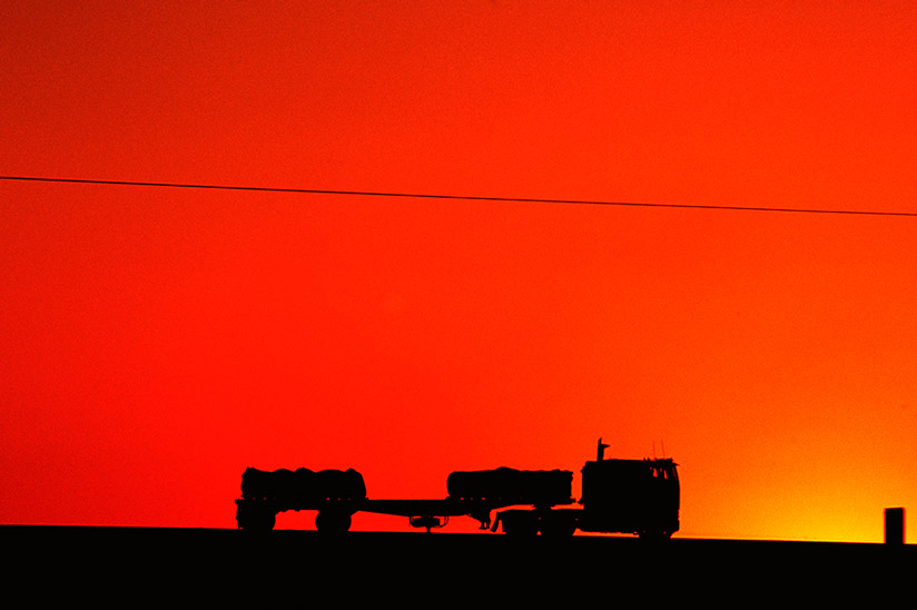 Trucking Sunset, Central Valley