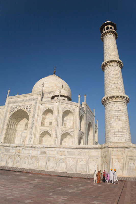 The Taj Mahal tourists